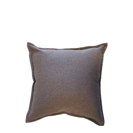 *CUSHION COVER TEXTURED BROWN WEAVEDOUBLE SIDED WITH A 2CM FLANGE